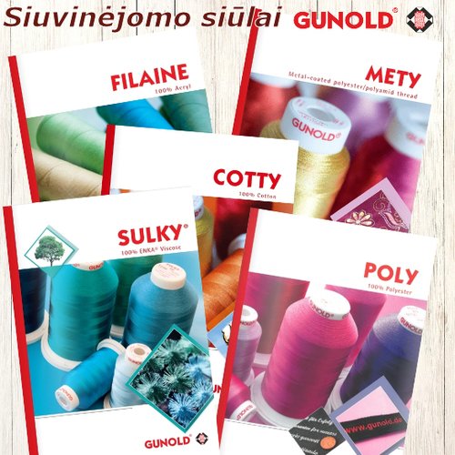 Siuvinėjimo siūlai GUNOLD
