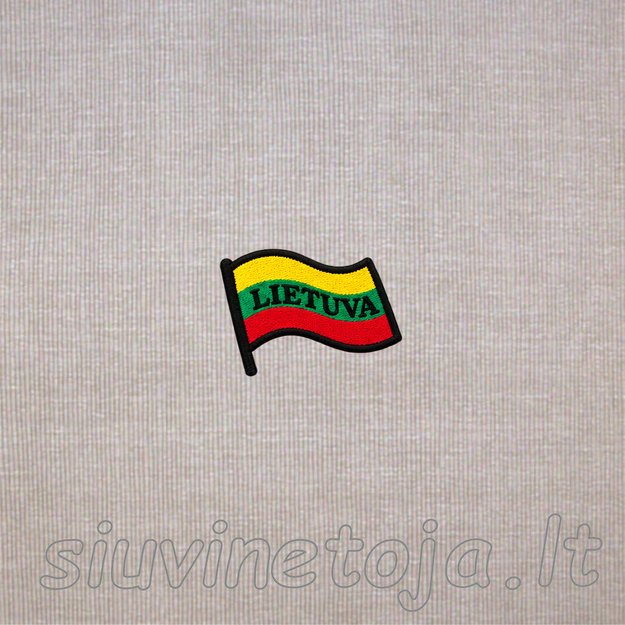 Vėliava su Lietuva 55x50mm