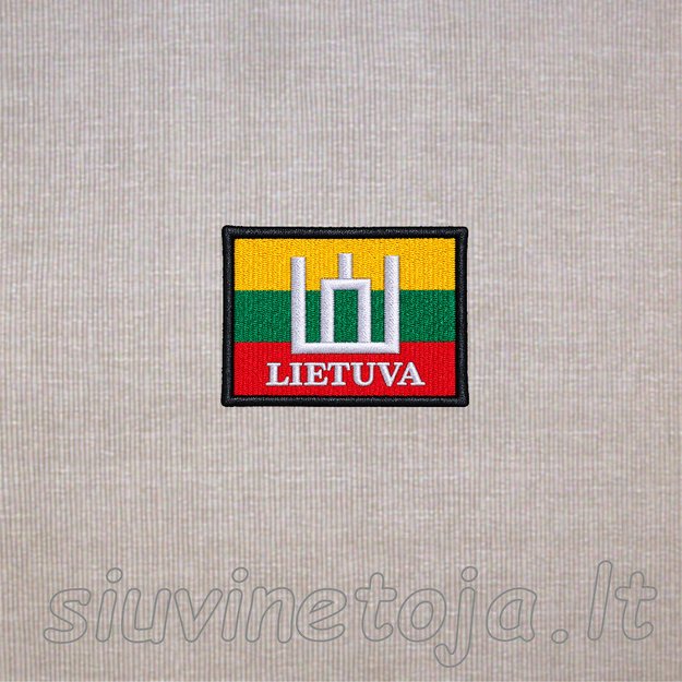 Trispalvė su Lietuva 60x50mm